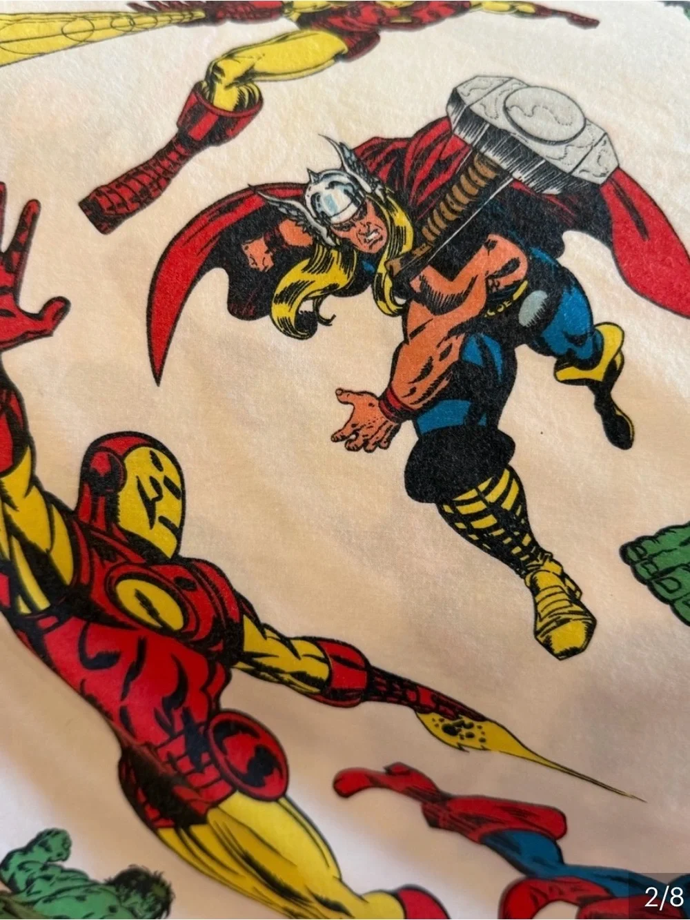 Pottery Barn Kids Marvel Comics Twin Duvet Cover Iron Man Hulk Thor Captain